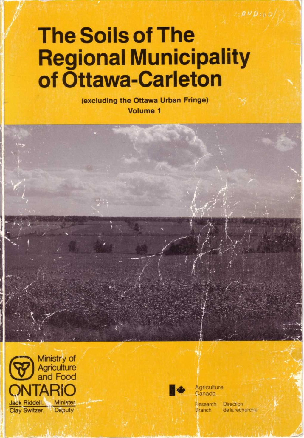 The Soils of the Regional Municipality of Ottawa=Carleton