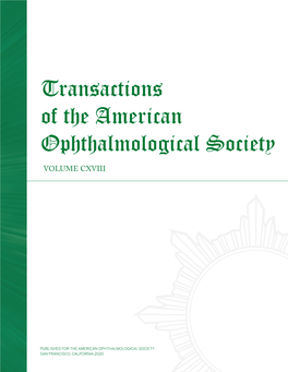 Transactions of the American Ophthalmological Society