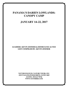 Panama's Darien Lowlands