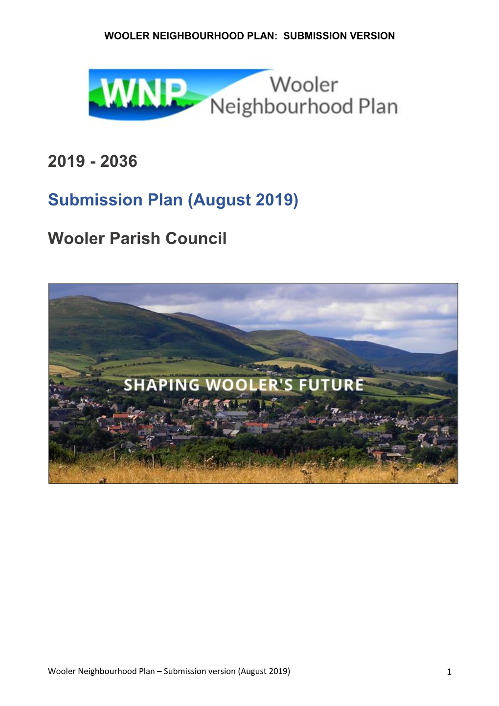 Wooler Neighbourhood Plan: Submission Version