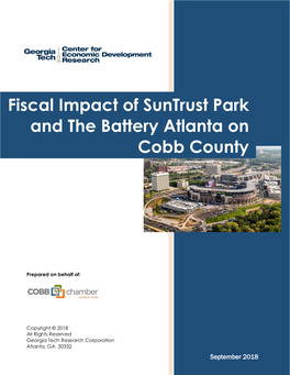 Fiscal Impact of Suntrust Park and the Battery Atlanta on Cobb County