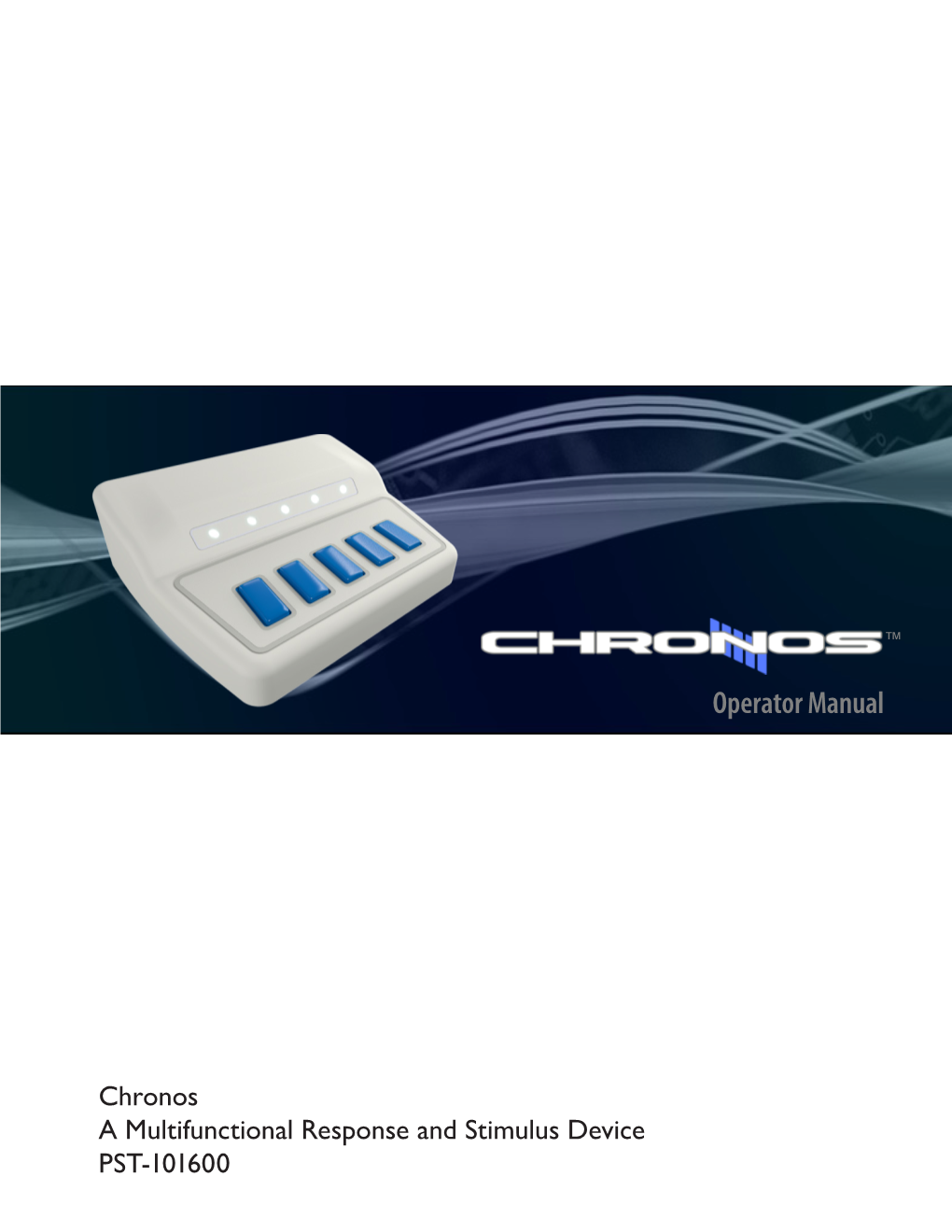 Chronos Operator Manual PST-101614 Rev 1