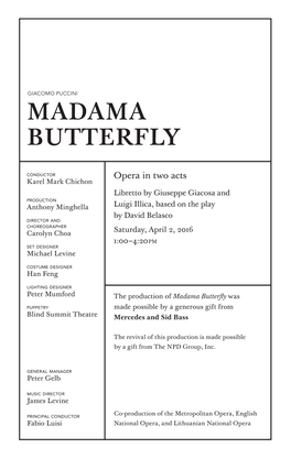 Madama Butterfly