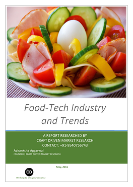Food-Tech Industry and Trends