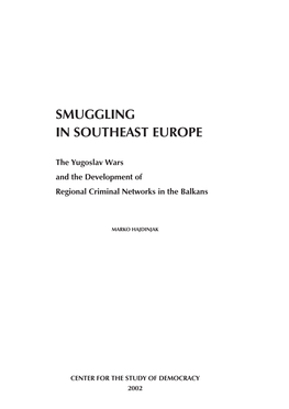 Smuggling in Southeast Europe
