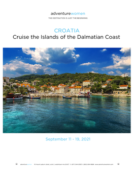 CROATIA Cruise the Islands of the Dalmatian Coast