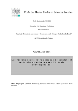 Les Réseaux Soufi Entre Demande De Sainteté Et Recherche De Valeurs