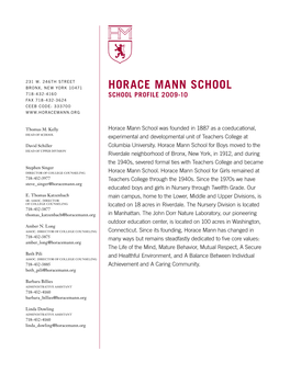 HM School Profile 2009-10.Pdf
