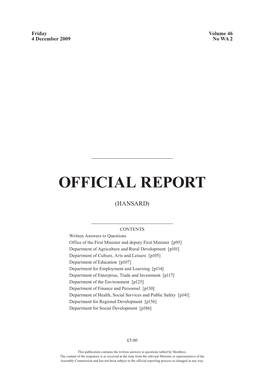 Official Report