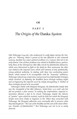 A Part I the Origin of the Danka System