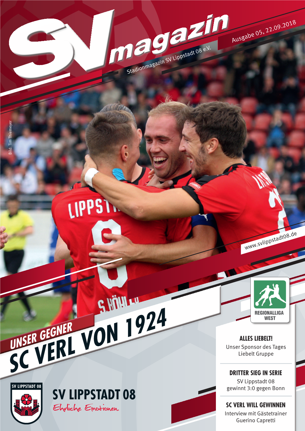 SC VERL VON 1924 DRITTER SIEG in SERIE SV Lippstadt 08 Gewinnt 3:0 Gegen Bonn