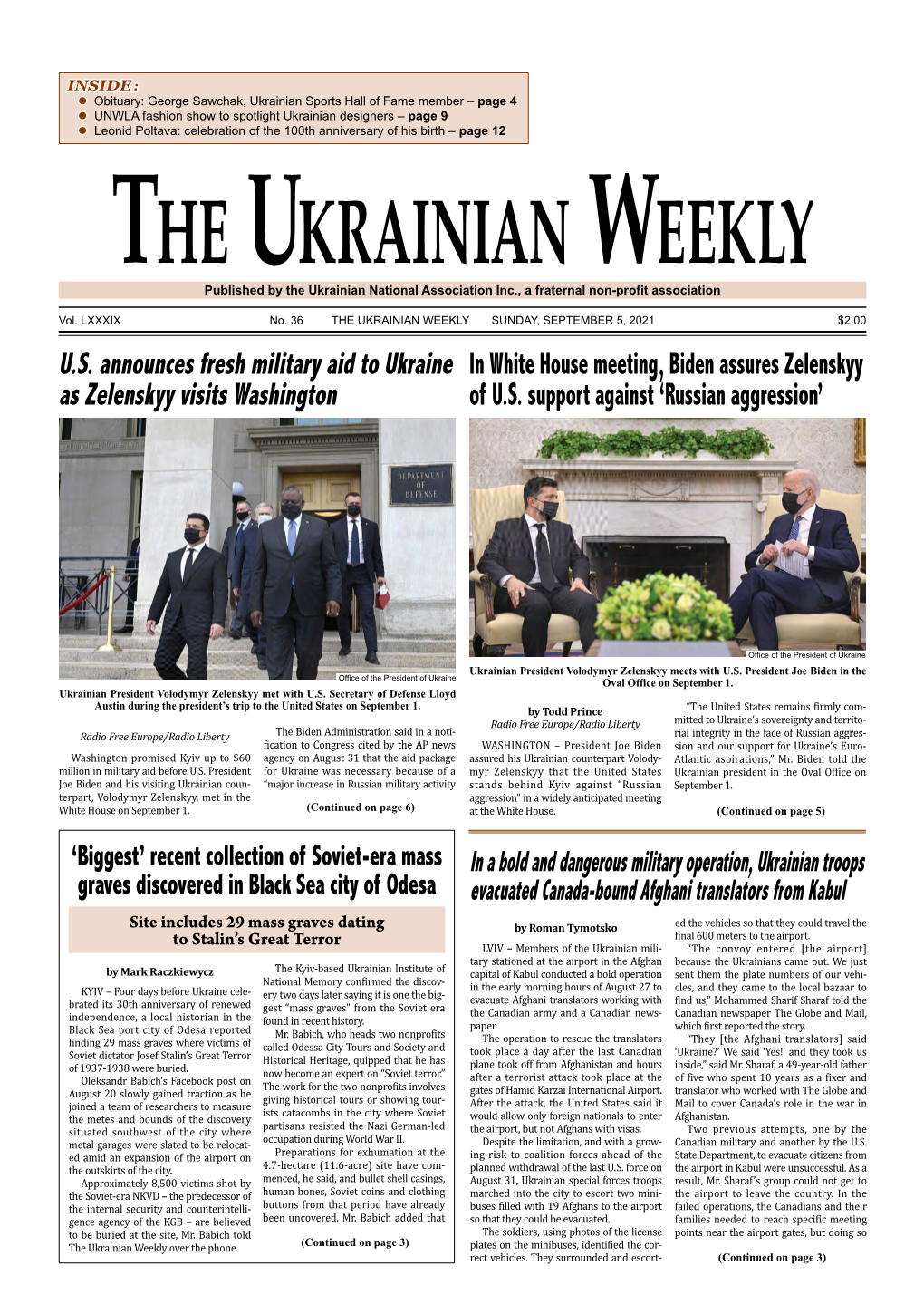 The Ukrainian Weekly, 2021