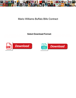 Mario Williams Buffalo Bills Contract