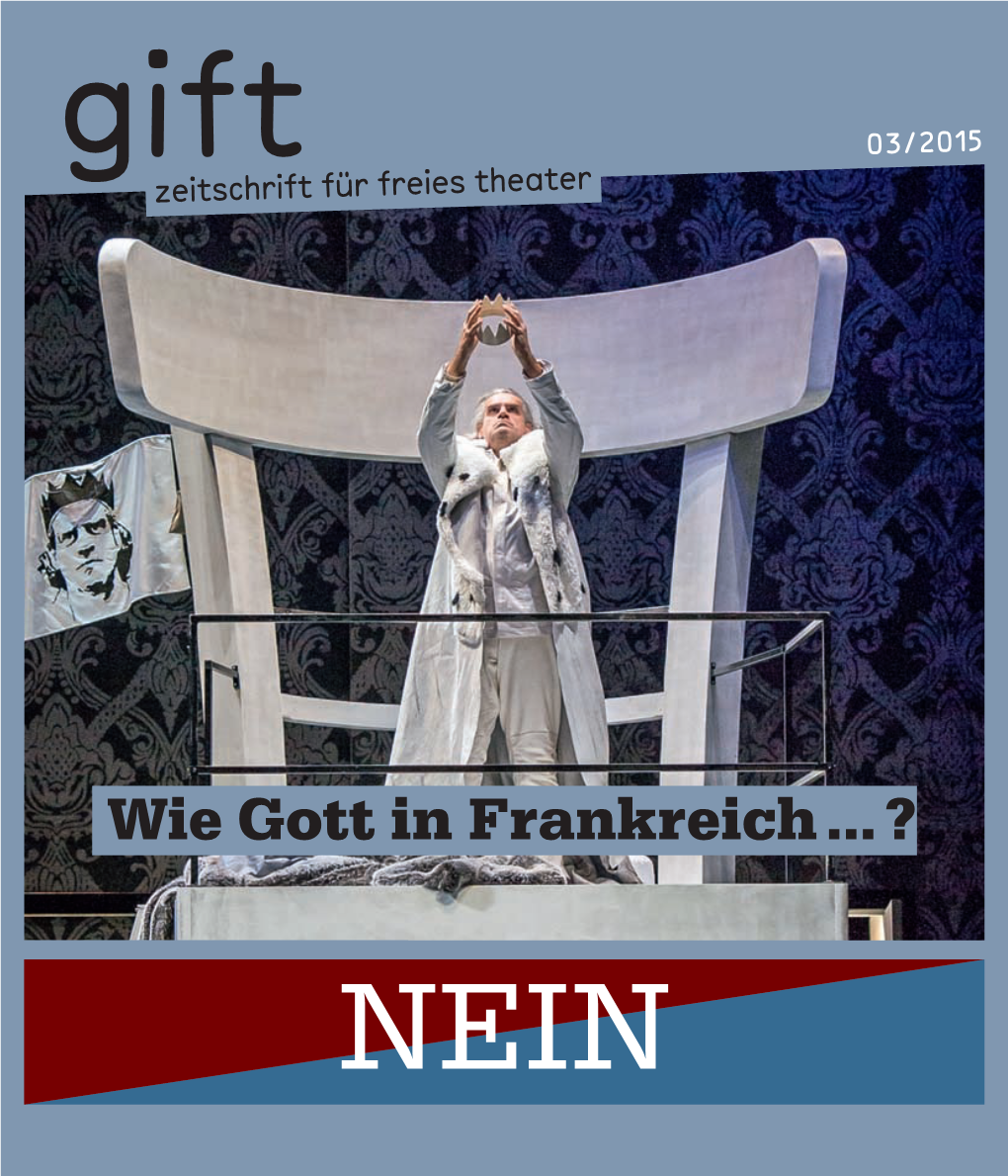 03/2015 Zeitschrift Für Freies Theater