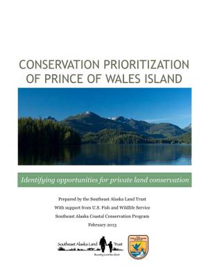 Conservation Prioritization of Prince of Wales Island
