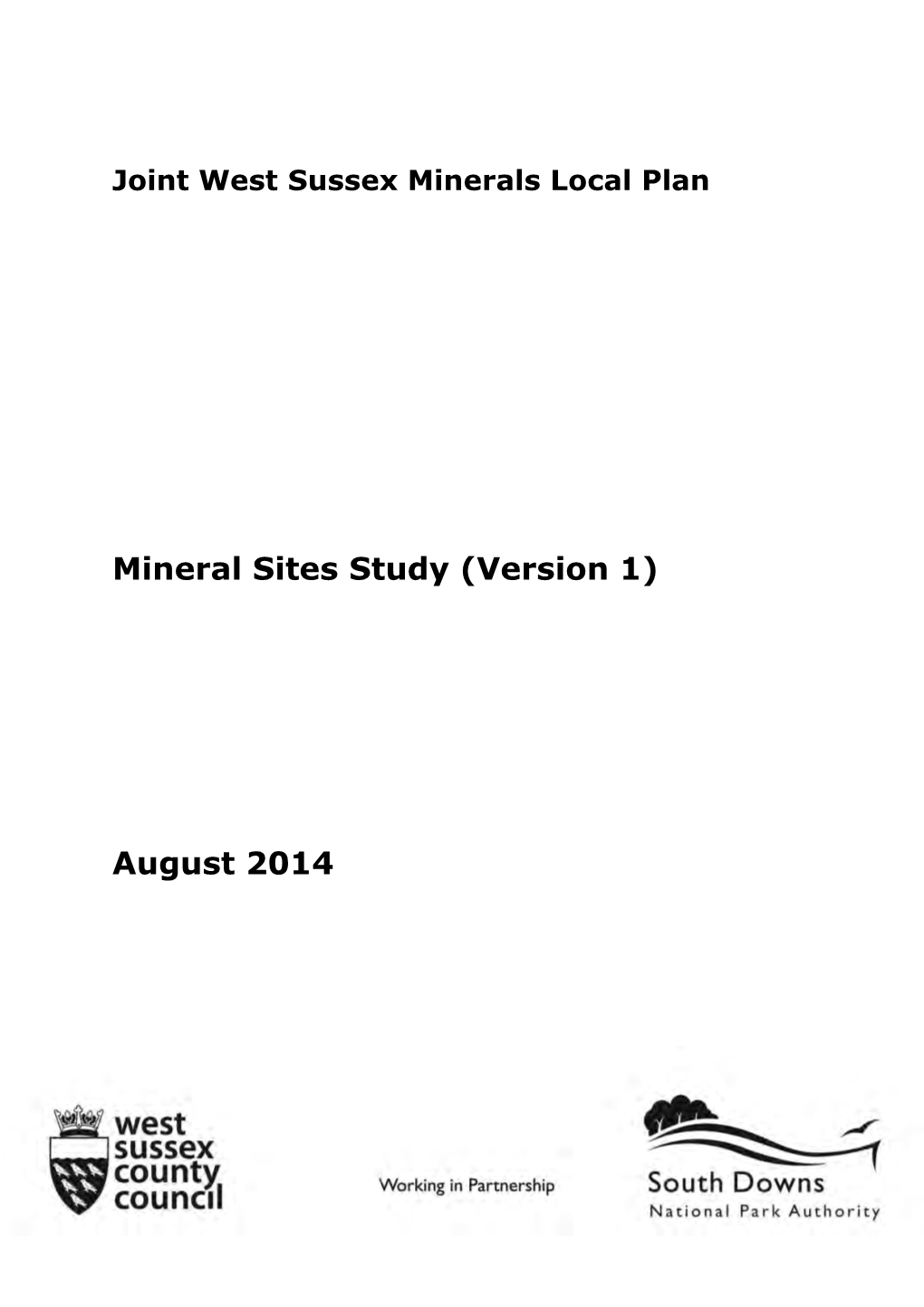 Mineral Sites Study (Version 1)