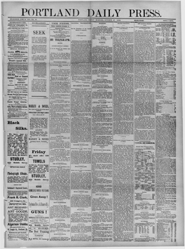 Portland Daily Press: October 27,1882
