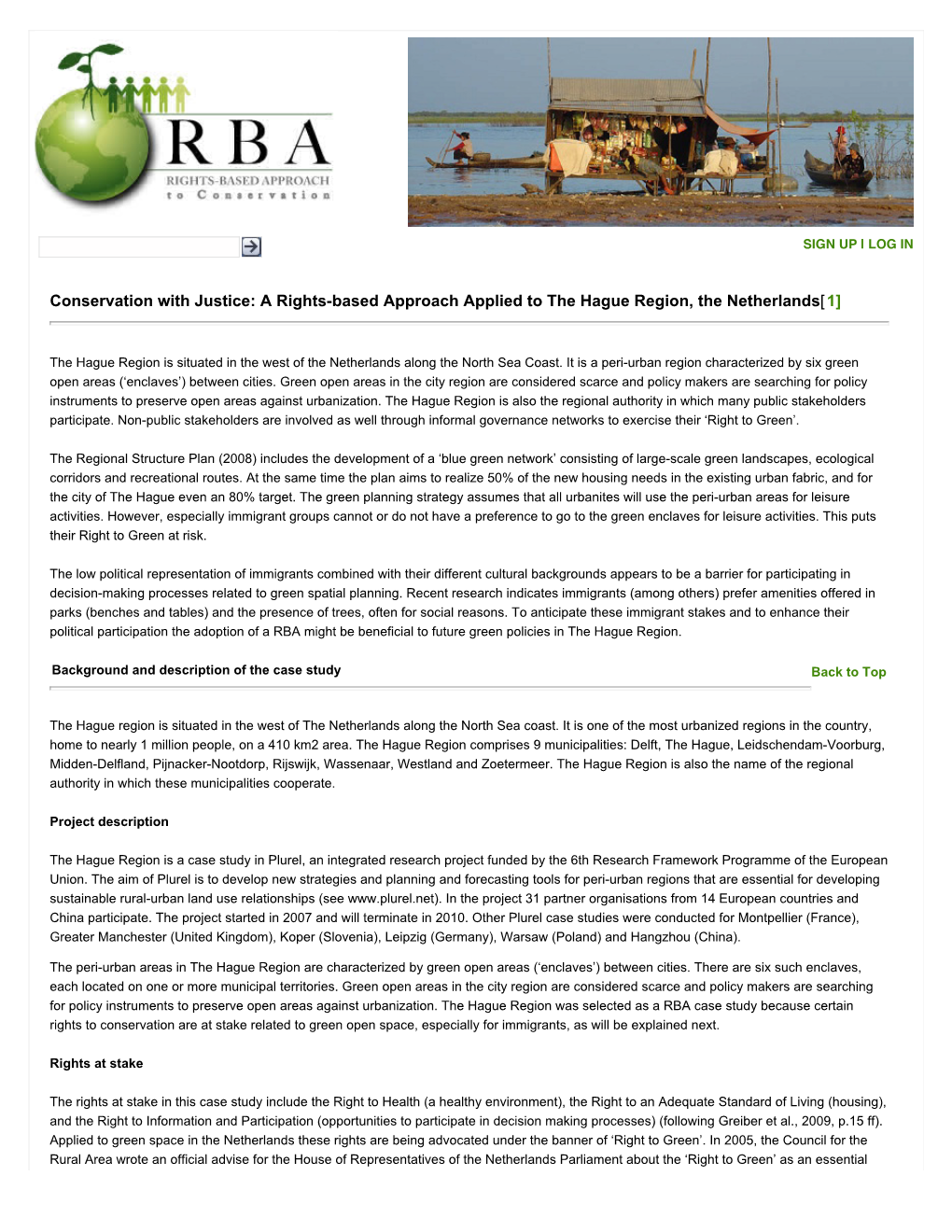 A Rights-Based Approach Applied to the Hague Region, the Netherlands[1]