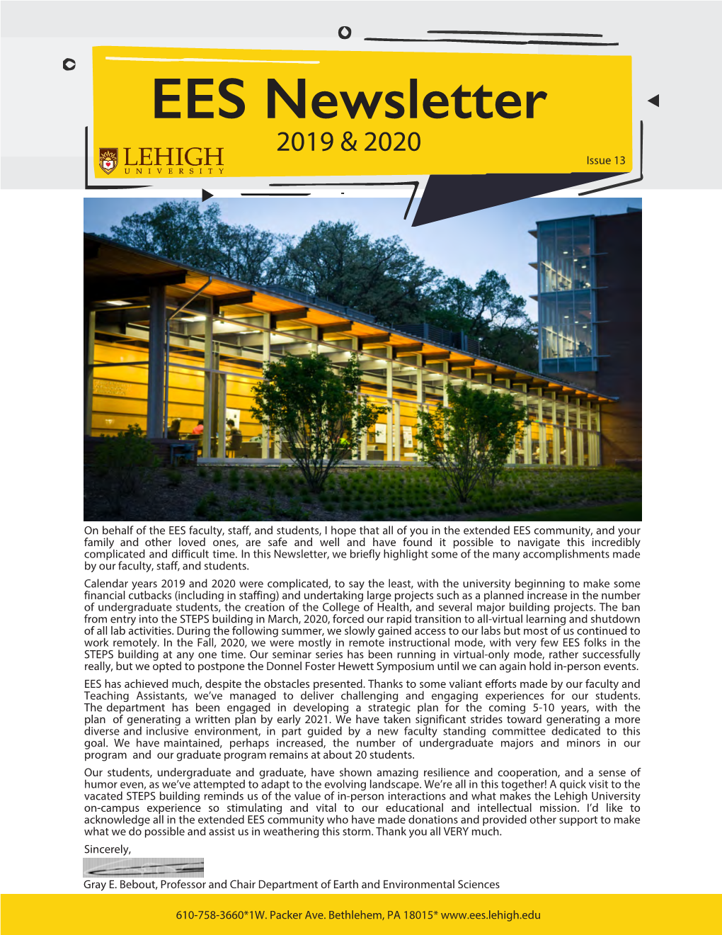 EES Newsletter, 2019-2020