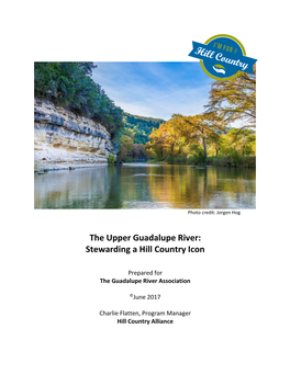 The Upper Guadalupe River: Stewarding a Hill Country Icon
