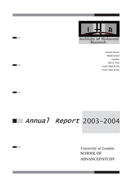 Annual Report 2003-2004