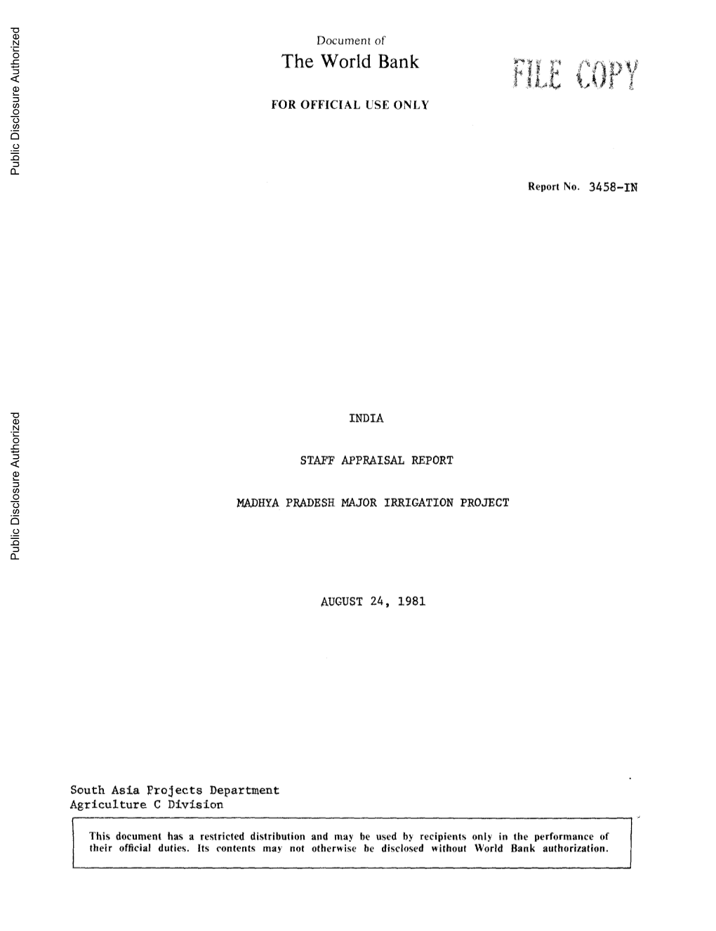 World Bank Document