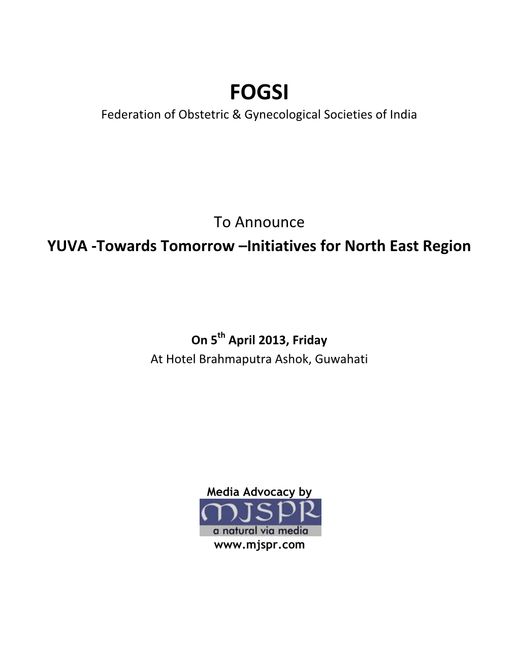 Initiatives for North East Region