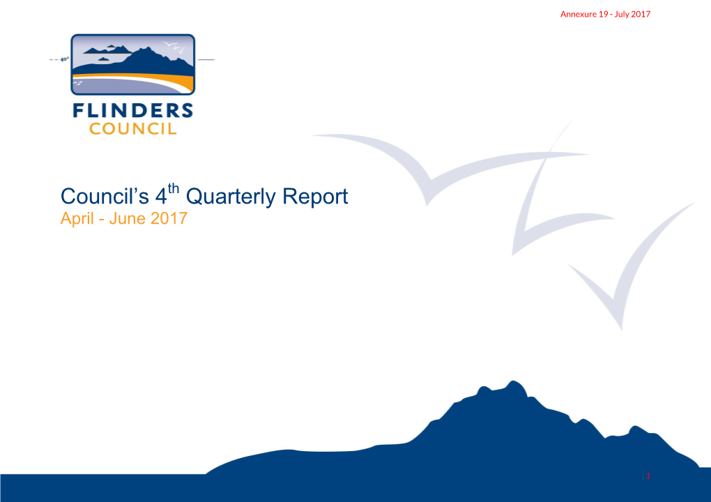 Council's 4Th Quarterly Report