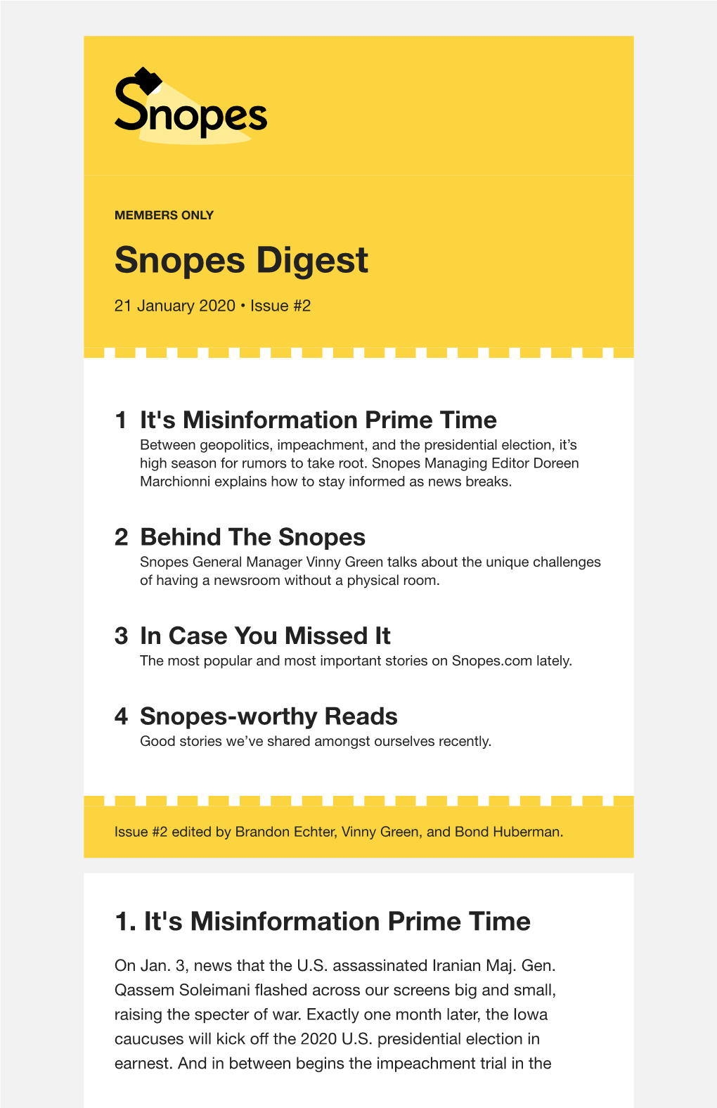 Snopes Digest