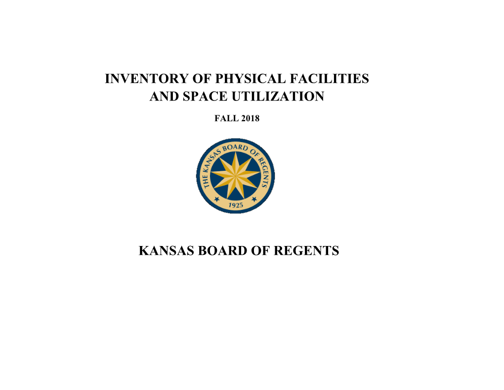 Inventory of Physical Facilities and Space Utilization