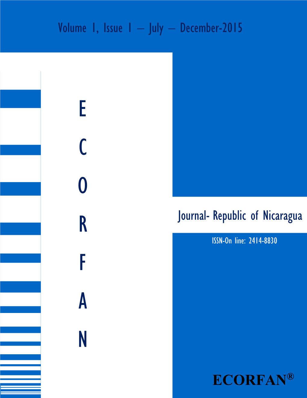 Journal- Republic of Nicaragua R ISSN-On Line: 2414-8830 F