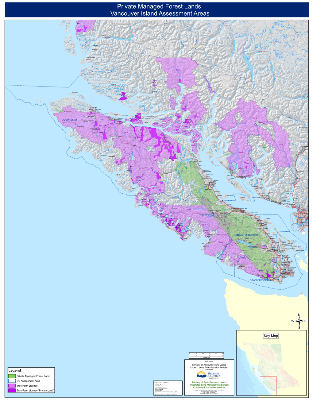 Private Managed Forest Lands Vancouver Island Assessment Areas