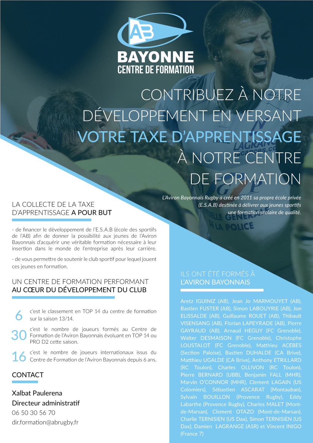 Contribuez À Notre Développement En Versant Votre Taxe D’Apprentissage À Notre Centre De Formation