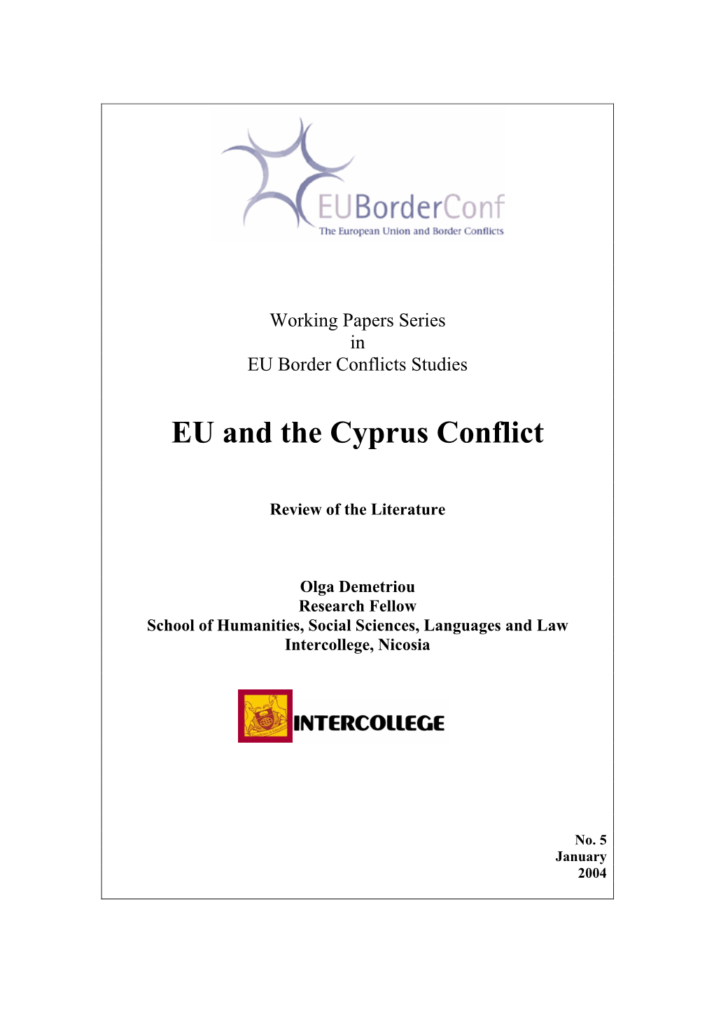 EU and the Cyprus Conflict