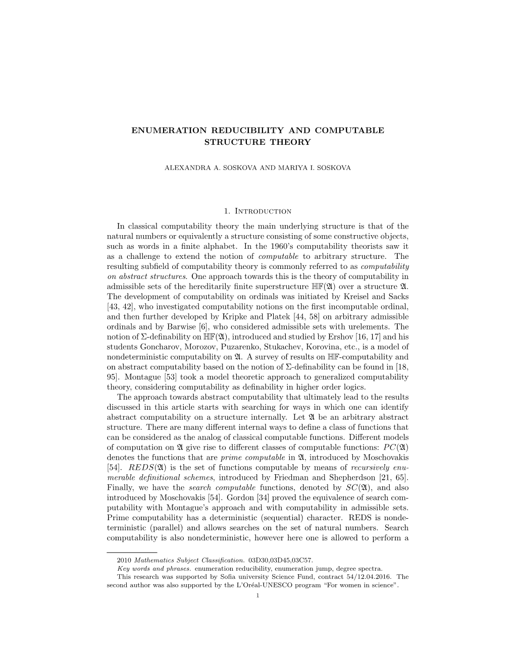 Enumeration Reducibility and Computable Structure Theory