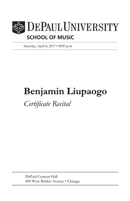 Benjamin Liupaogo