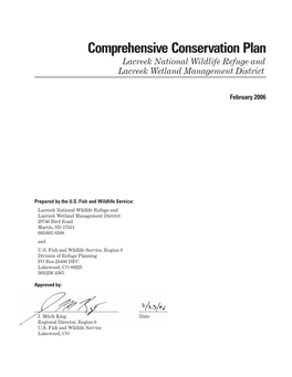 Comprehensive Conservation Plan, Lacreek National Wildlife Refuge