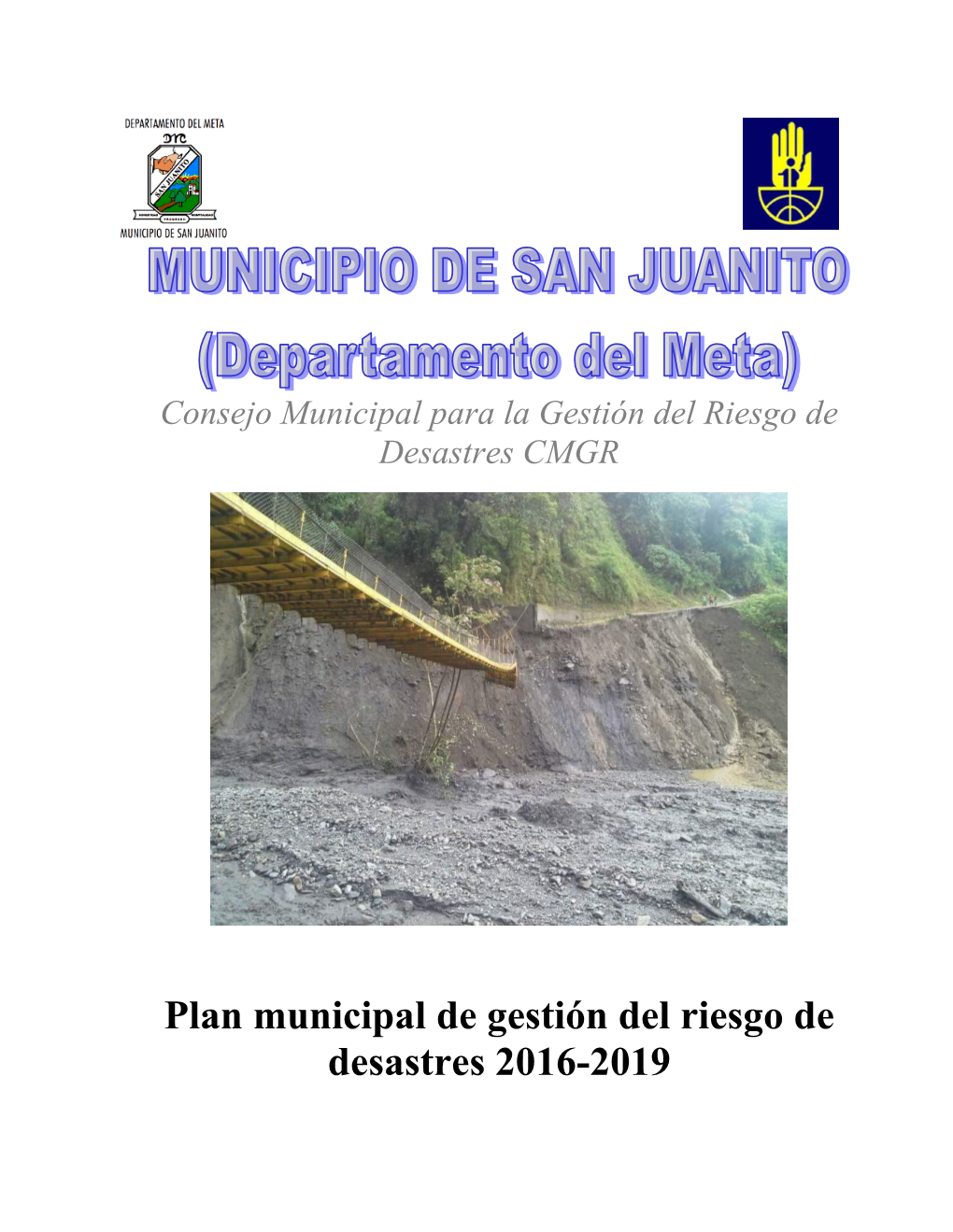 Plan Municipal De Gestión Del Riesgo De Desastres 2016-2019