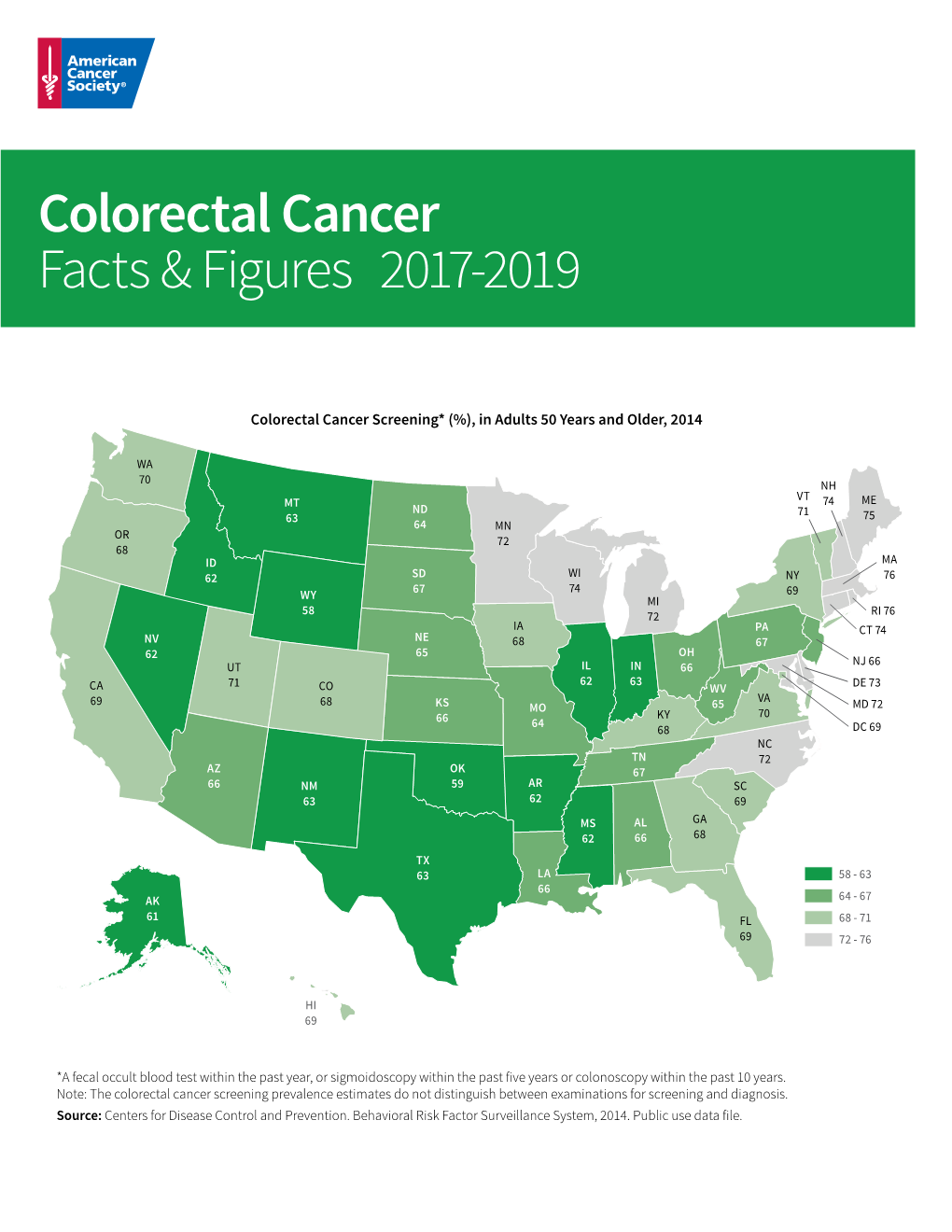 Colorectal Cancer Facts & Figures 2017-2019