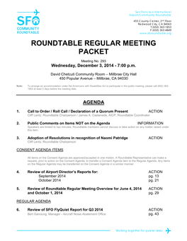 Roundtable Regular Meeting Packet