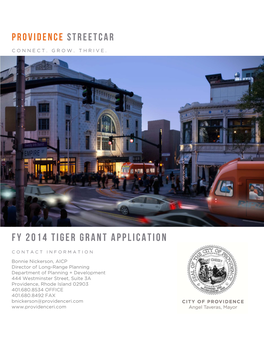 Fy 2014 Tiger Grant Application