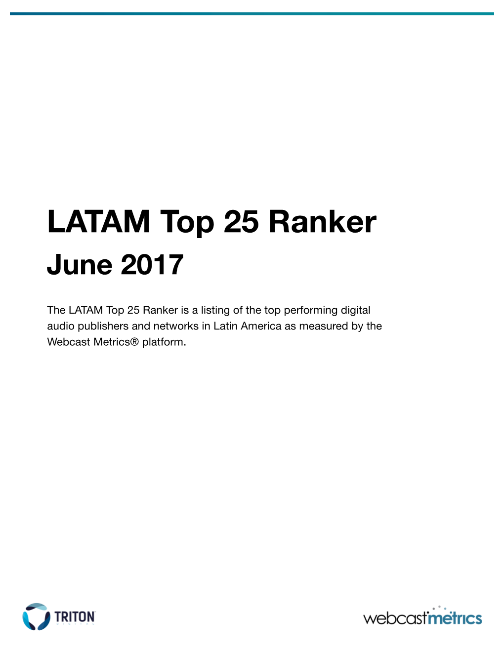 LATAM Top 25 Ranker June 2017