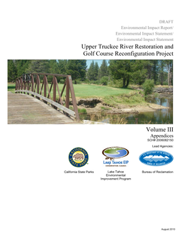 Upper Truckee River Restoration and Golf Course Reconfiguration Project