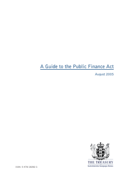 PDF File: a Guide to the Public Finance