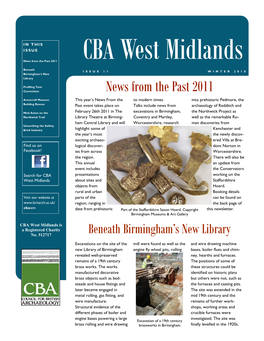 News from the Past 2011 CBA West Midlands