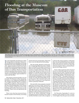 Flooding at the Museum of Bus Transportation