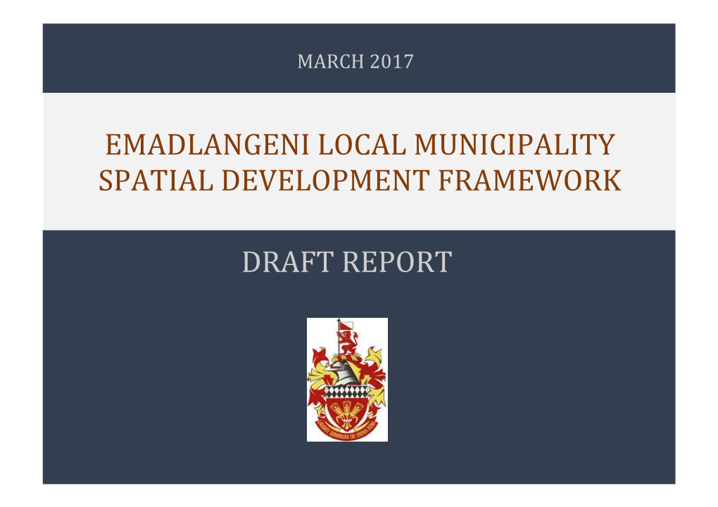 Emadlangeni Local Municipality Spatial Development Framework