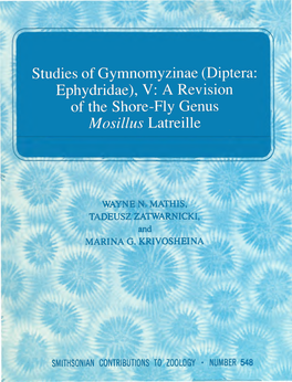 Diptera: Ephydridae), V: a Revision of the Shore-Fly Genus Mosillus Latreille