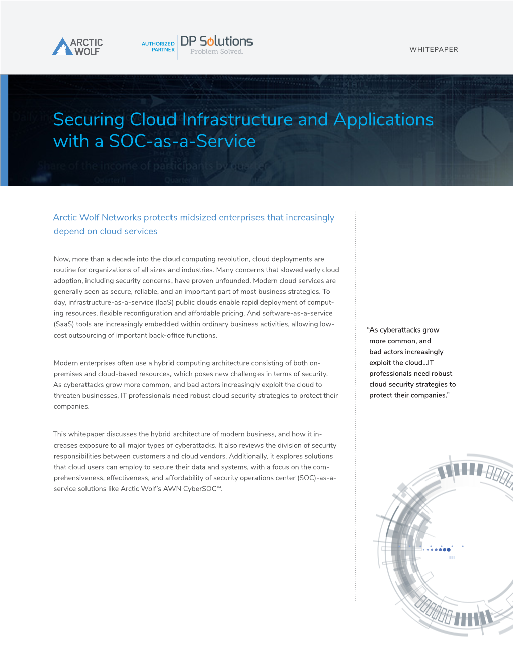 Securing Cloud Infrastructure and Applications with a SOC-As-A-Service