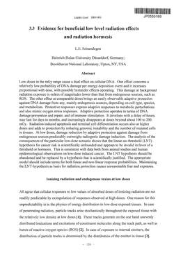 Radiation Hormesis